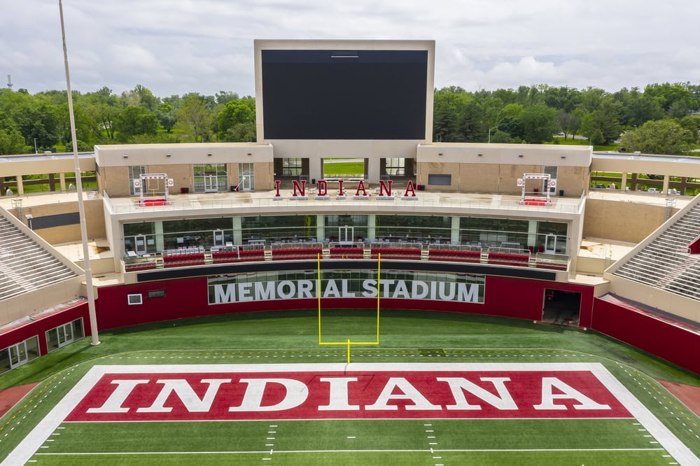 The Indiana Memorial Stadium, located in Bloomington, Indiana, is a proud symbol of the Hoosier Heartland.