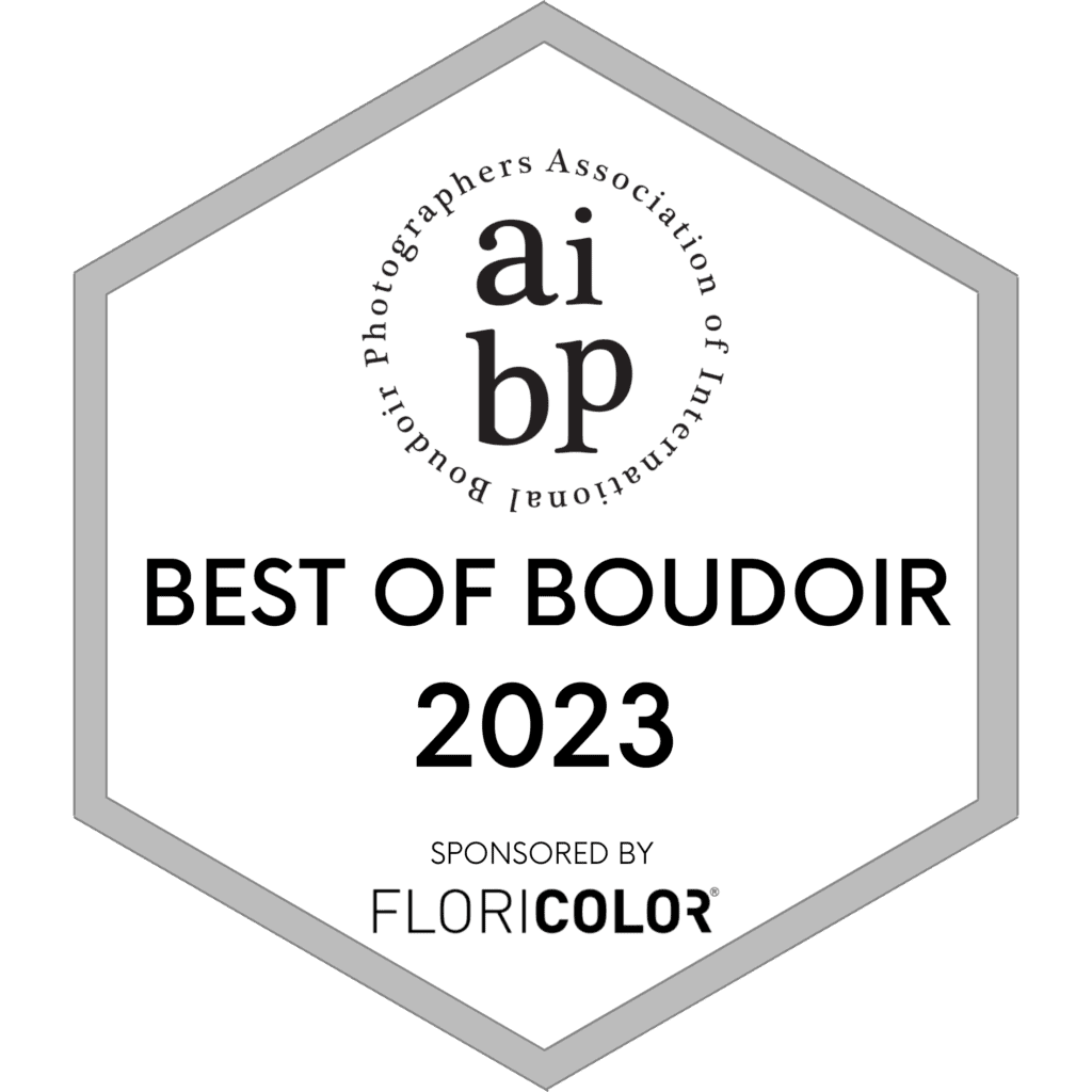 The AIBP logo for the Best of Boudoir 2023 Award.